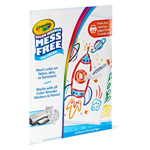 Color Wonder Blank Coloring Pages, 50 Per Pack, 2 Packs