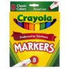 Broad Line Markers, Classic Colors, 8 Per Box, 6 Boxes