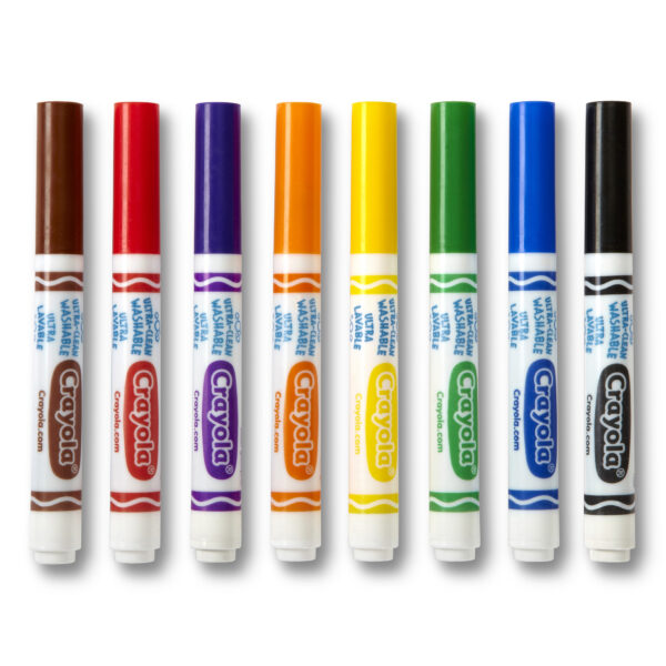 Ultra-Clean Markers, Conical Tip, Classic Colors, 8 Per Box, 6 Boxes