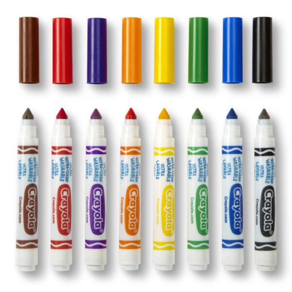 Ultra-Clean Markers, Conical Tip, Classic Colors, 8 Per Box, 6 Boxes