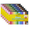 Giant Construction Paper Pad with Stencils, 48 Sheets, Pack of 6