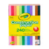 Construction Paper, 240 Sheets Per Pack, 3 Packs