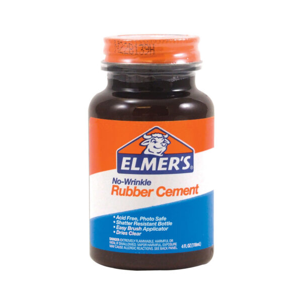 Rubber Cement, 4 oz w-Applicator, Pack of 6