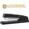 All-Metal Black Stapler, 20 Sheets