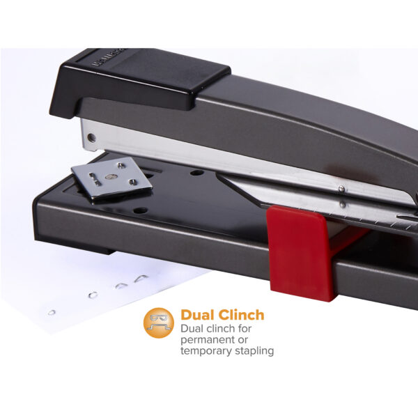 Long Reach Stapler, 20 Sheets, Black