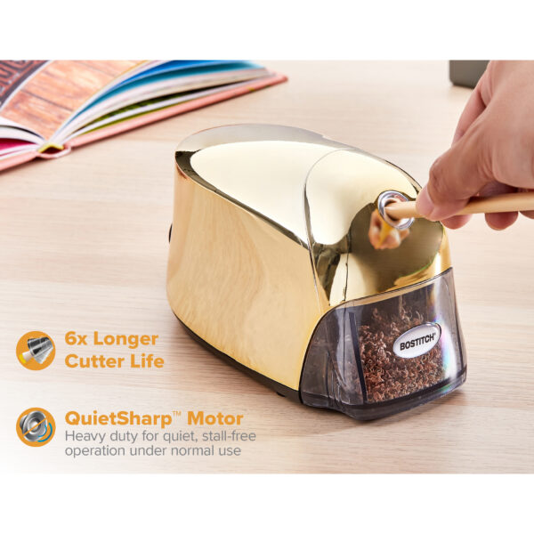 QuietSharp Executive Electric Pencil Sharpener Gold