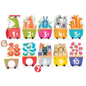 Make-a-Match Puzzle, Number Train, Age 3+