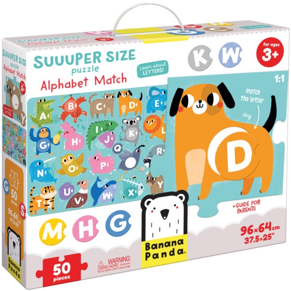 Suuuper Size Puzzle, Alphabet Match, Age 3+