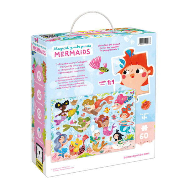 Magical Jumbo Puzzle Mermaids, Ages 4+