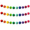 Rainbow Pom-Pom Garland, 2 Per Pack, 3 Packs