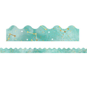 Galaxy Constellations Scalloped Border, 39 Feet Per Pack, 6 Packs