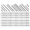 Kind Vibes Black & White Stripes Scalloped Borders, 39 Feet Per Pack, 6 Packs