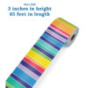 Rainbow Rolled Straight Border, 65 Feet Per Roll, Pack of 3