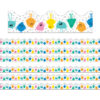 Happy Friends Scalloped Border, 39 Feet Per Pack, 6 Packs