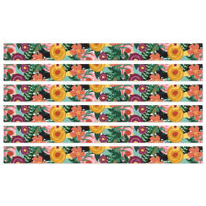 Grow Together Floral Garden Straight Borders, 36 Feet Per Pack, 6 Packs