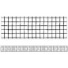 Creatively Inspired Black & White Grid Straight Borders, 36 Feet Per Pack, 6 Packs