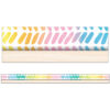 Creatively Inspired Watercolor Chevron Straight Borders, 36 Feet Per Pack, 6 Packs