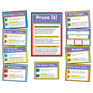 Evidence-Based Reading and Writing Bulletin Board Set