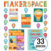 Makerspace Bulletin Board Set, 33 Pieces