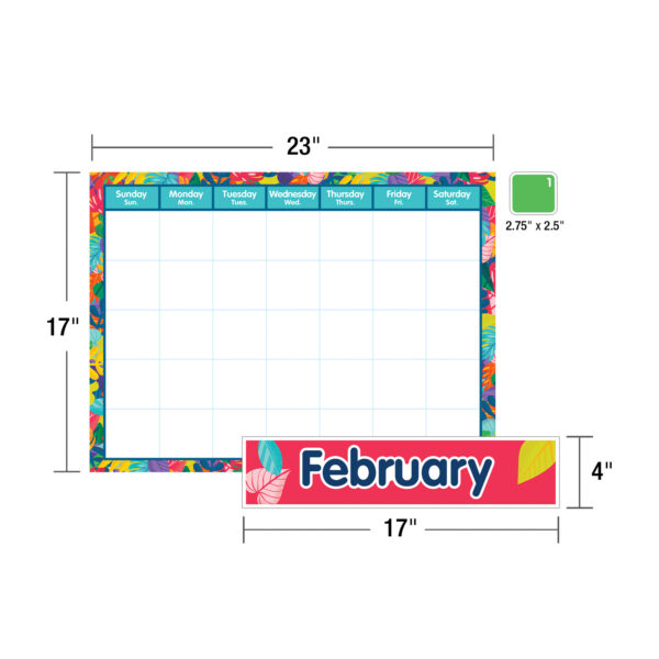 One World Calendar Bulletin Board Set, 2 Sets