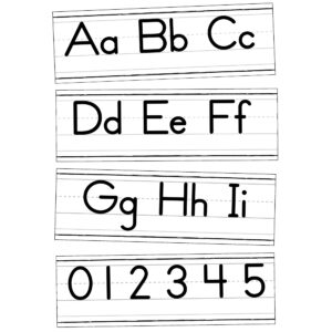 Farmhouse Alphabet Line: Manuscript Bulletin Board Set, 52 Pieces