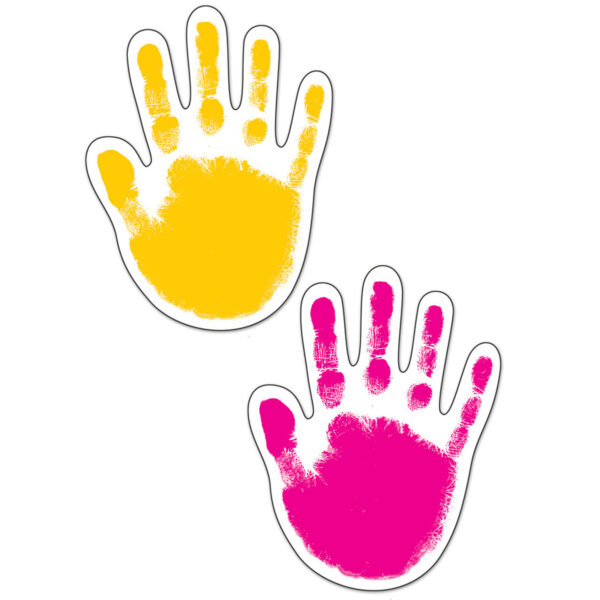 Handprints Cut-Outs, 42 Per Pack, 3 Packs