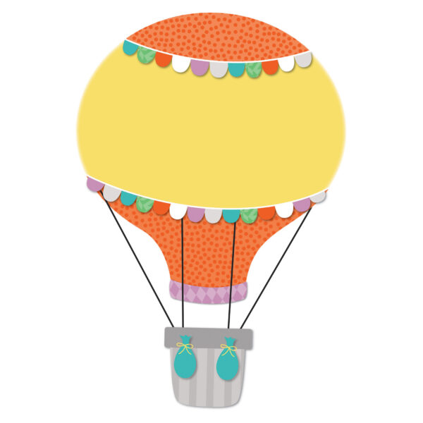 Up and Away Hot Air Balloons Cut-Outs, 36 Per Pack, 3 Packs