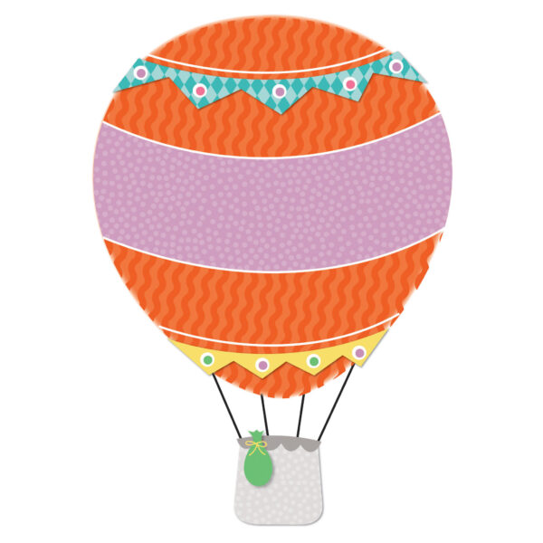 Up and Away Hot Air Balloons Cut-Outs, 36 Per Pack, 3 Packs