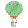 Up and Away Hot Air Balloons Cut-Outs, 36 Per Pack, 3 Packs