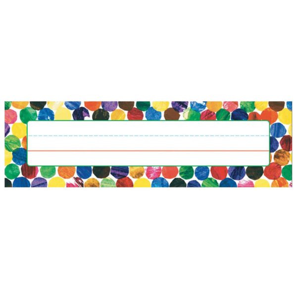 Eric Carle Dots Desk Nameplates, 36 Per Pack, 6 Packs