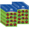 Ladybugs Shape Stickers, 72 Per Pack, 12 Packs