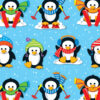 Penguins Shape Stickers, 84 Per Pack, 12 Packs