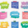 Creatively Inspired Doodle Motivators Shape Stickers, 72 Per Pack, 12 Packs