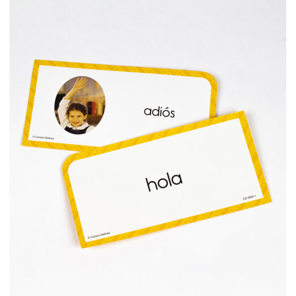 Everyday Words in Spanish: Photographic Flash Cards, Grade PK-8, 3 Packs