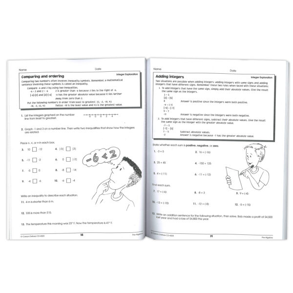 Pre-Algebra Resource Book, Grades 6-8, Paperback