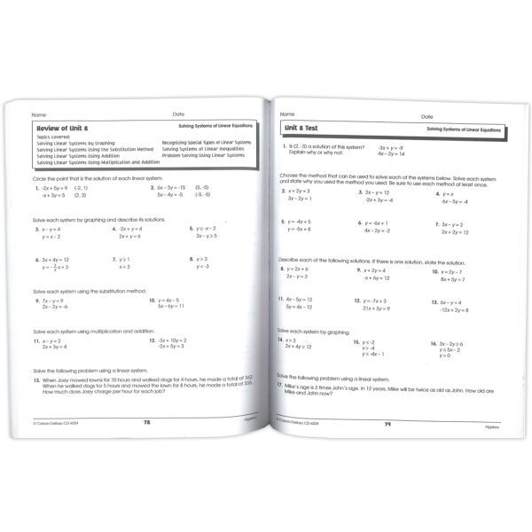 Skills for Success Algebra Resource Book, Grades 6-12, Paperback