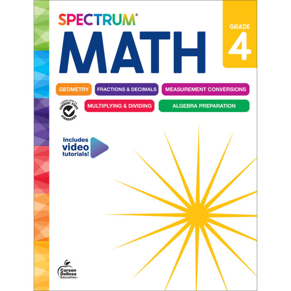 Spectrum Math Workbook, Grade 4