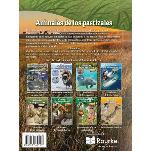 Animales de los pastizales Hardcover