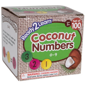 Coconut Numbers - Small - 0-9 - Set of 100