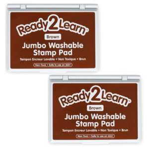 Jumbo Washable Stamp Pad - Brown - 6.2"L x 4.1"W - Pack of 2