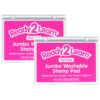 Jumbo Washable Stamp Pad - Hot Pink - 6.2"L x 4.1"W - Pack of 2