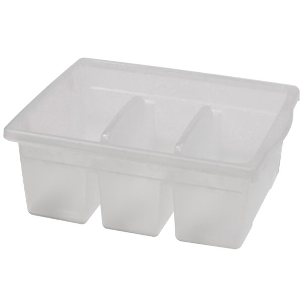 Leveled Reading Large Divided Book Tub, Clear