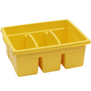 Leveled Reading Large Divided Book Tub, Yellow