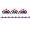 Borders-Trims, Magnetic, Scallop Cut - 1-1-2" x 24", Patriotic Theme, 24' per Pack, 2 Packs