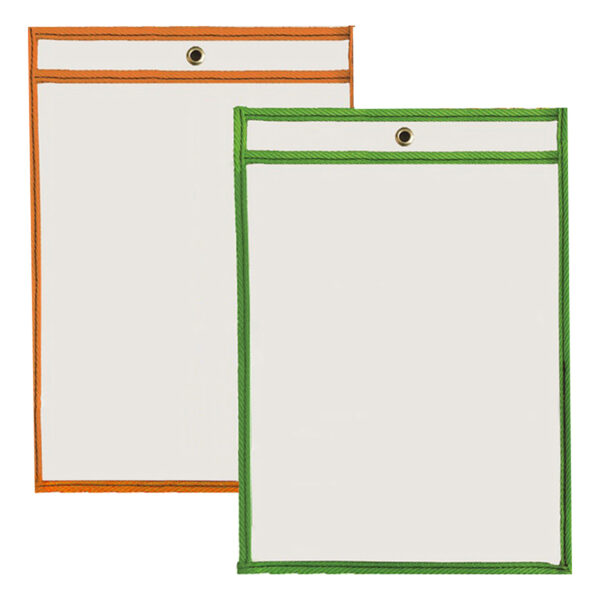 Reusable Dry Erase Pockets Class Pack with Markers and Cloth Erasers