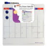 Magnetic Dry Erase Calendar with Marker-Eraser and 2 Magnets, 14" x 14", Pack of 6