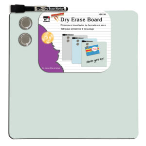 Magnetic Dry Erase Board with Marker & Magnets, Unframed, 11.5" x 11.5", Pack of 6