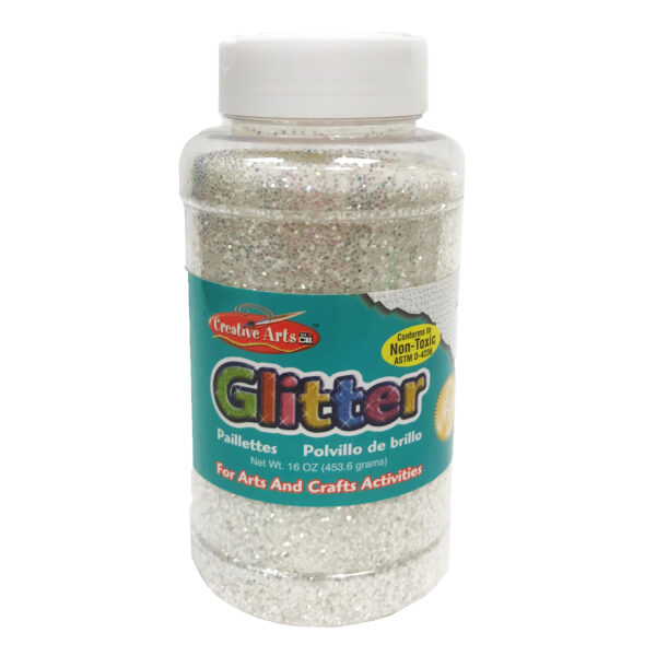 Creative Arts Glitter, 1 lb. Bottle, Iridescent, Pack of 3