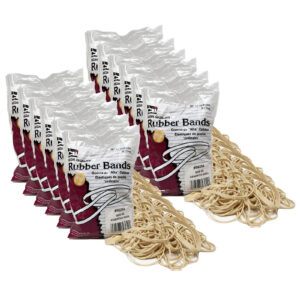 Rubber Bands, High Quality, #54 (Assorted), 1-4 lb. Per Bag, 12 Bags