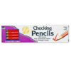 Checking Pencil with Eraser, Red, 12 Per Box, 12 Boxes